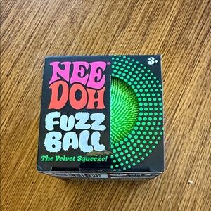 Nee Doh Fuzz Ball Green Toy